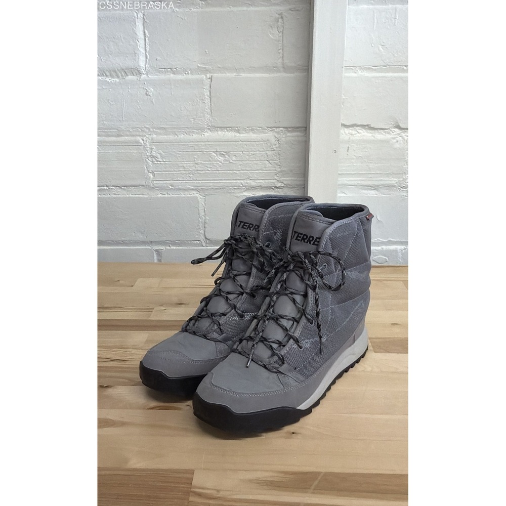 Adidas Gray Women's Outdoor Climawarm Choleah Padded Boots - Size‎ 10